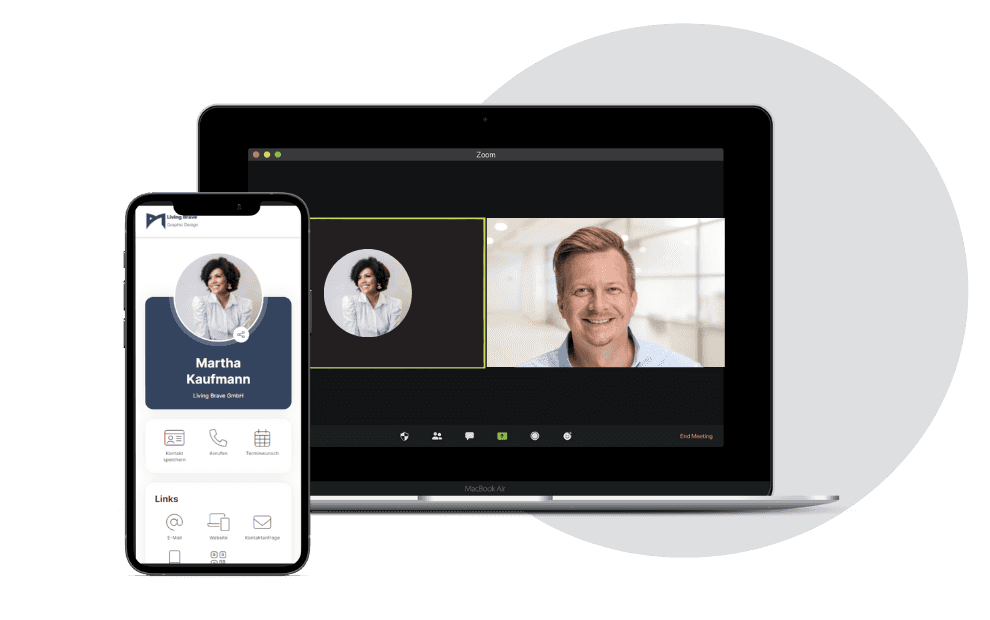 Deine digitale Visitenkarte immer griffbereit